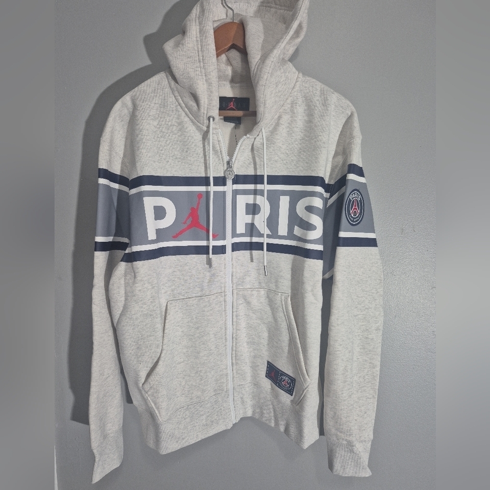 Jordan Brand x Paris Saint-Germain (PSG) Full-Zip Fleece Hoodie - Picture 2 of 7